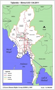 mapa birma