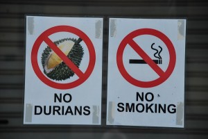 no durians