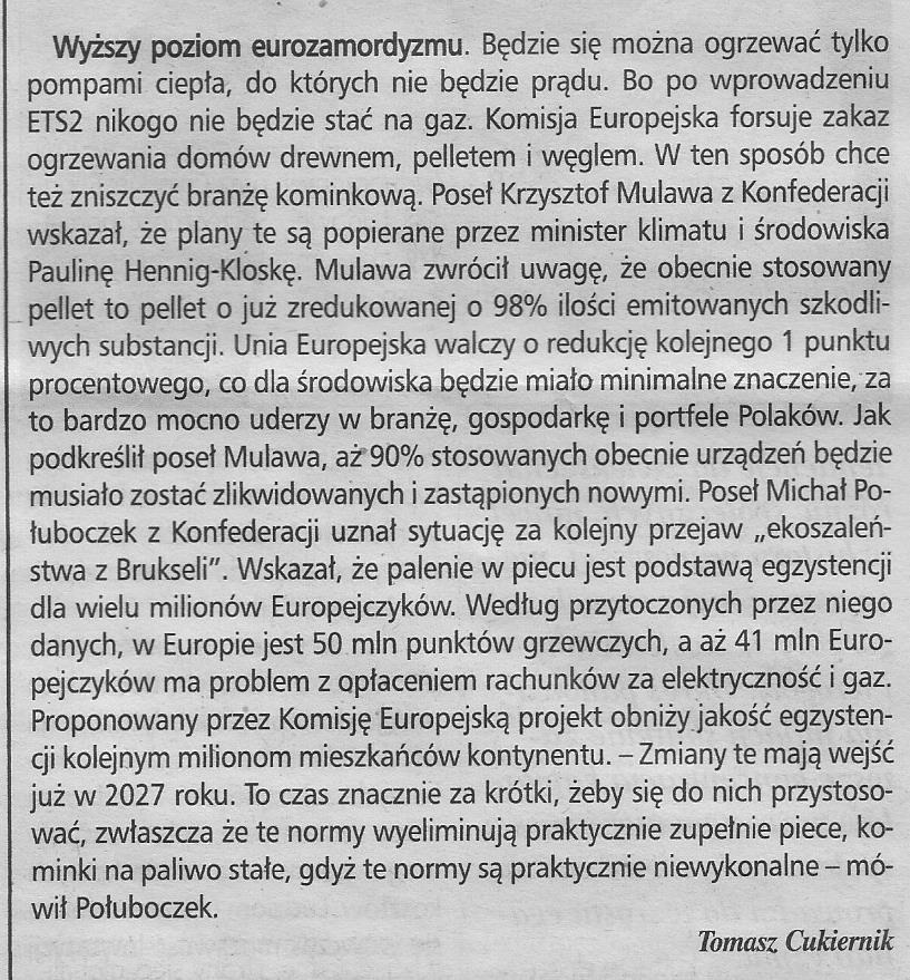 Read more about the article Wyższy poziom eurozamordyzmu